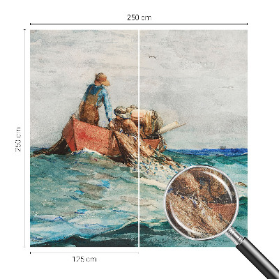 Foto behang voor de kinderkamer met een zee-expeditie thema