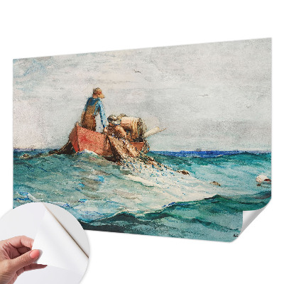 Foto behang voor de kinderkamer met een zee-expeditie thema