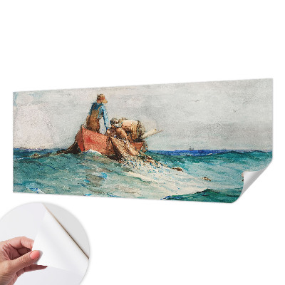 Foto behang voor de kinderkamer met een zee-expeditie thema