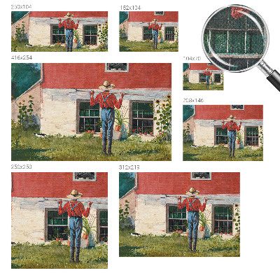 Fotobehang kinderkamer met een dorpsscène