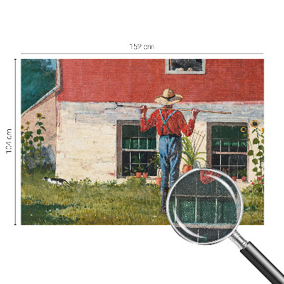 Fotobehang kinderkamer met een dorpsscène
