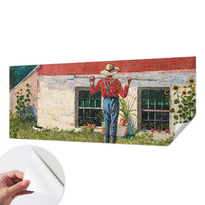 Fotobehang kinderkamer met een dorpsscène