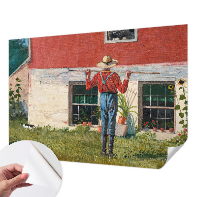 Fotobehang kinderkamer met een dorpsscène