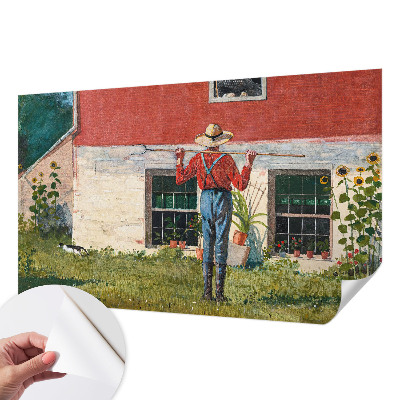 Fotobehang kinderkamer met een dorpsscène