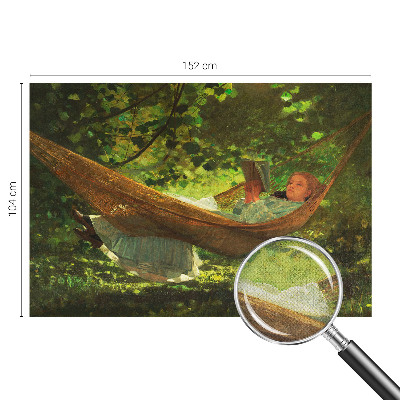 Fotobehang voor kinderkamer met een rustgevend ontwerp van een hangmat