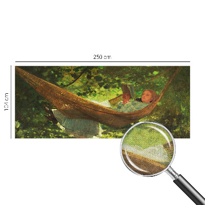 Fotobehang voor kinderkamer met een rustgevend ontwerp van een hangmat