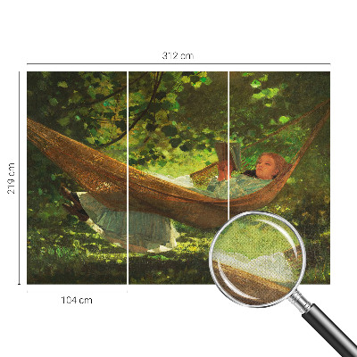 Fotobehang voor kinderkamer Ontspannen in een hangmat