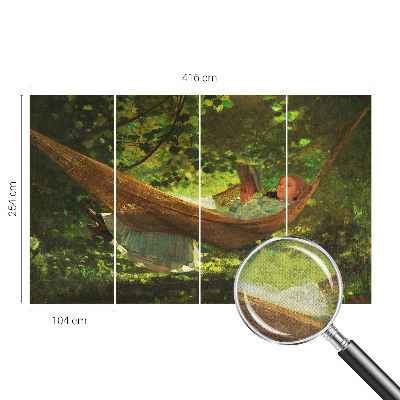 Fotobehang voor kinderkamer Ontspannen in een hangmat