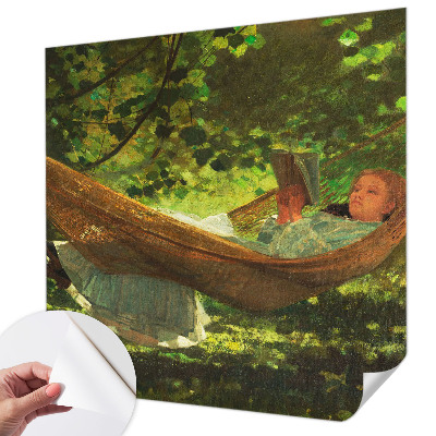 Fotobehang voor kinderkamer met een rustgevend ontwerp van een hangmat