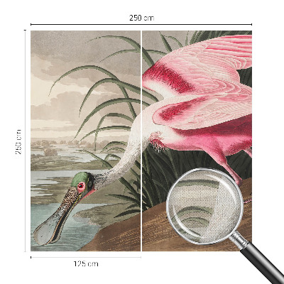 Fotobehang babykamer met een exotische vogel als motief