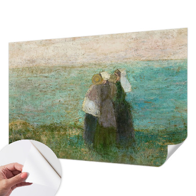 Foto behang voor de keuken met een weerspiegeling van de zee