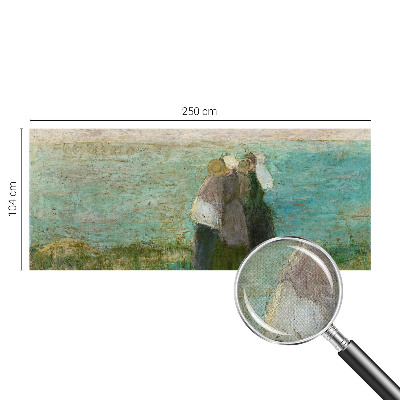 Foto behang voor de keuken met een weerspiegeling van de zee