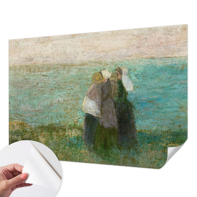 Foto behang voor de keuken met een weerspiegeling van de zee