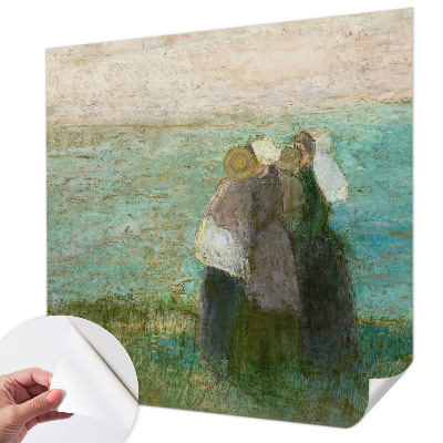 Foto behang voor de keuken met een weerspiegeling van de zee