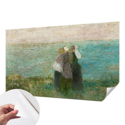 Foto behang voor de keuken met een weerspiegeling van de zee