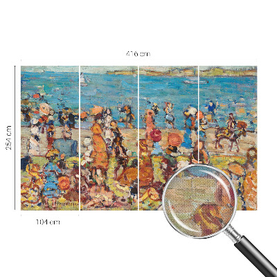 Fotobehang zelfklevend met een strandscène