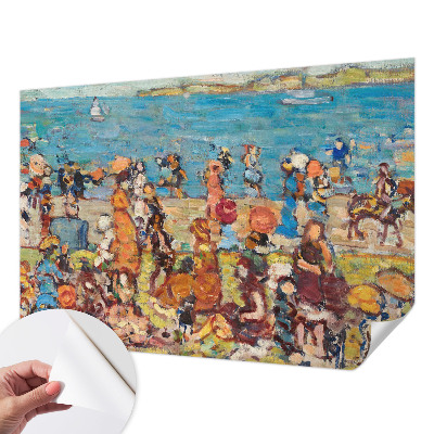 Fotobehang zelfklevend met een strandscène
