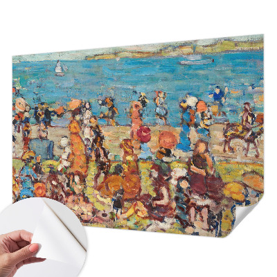 Fotobehang zelfklevend met een strandscène