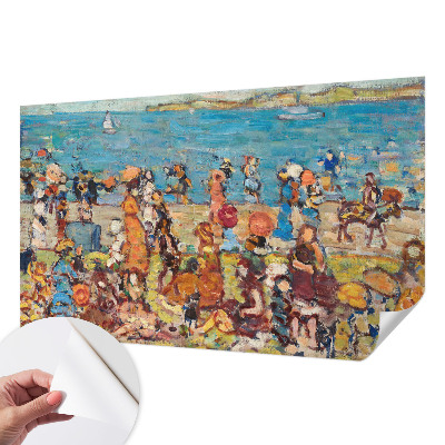 Fotobehang zelfklevend met een strandscène