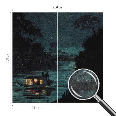 Zelfklevend fotobehang op maat Avondlichten