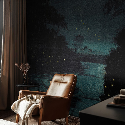 Zelfklevend fotobehang op maat Avondlichten