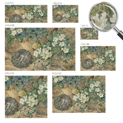 3D fotobehang Lente compositie