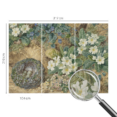 3D fotobehang Lente compositie