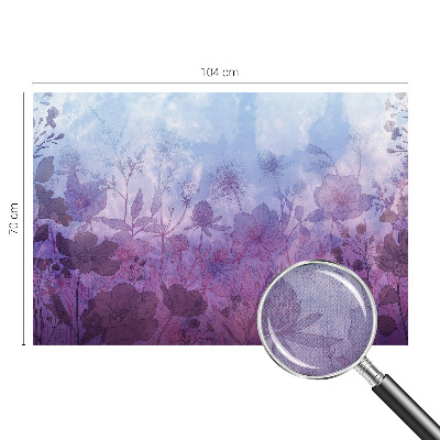 Foto behang voor de kinderkamer Pastelkleurige bloemen
