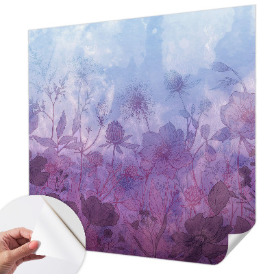 Foto behang voor de kinderkamer Pastelkleurige bloemen