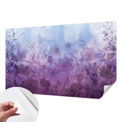 Foto behang voor de kinderkamer Pastelkleurige bloemen