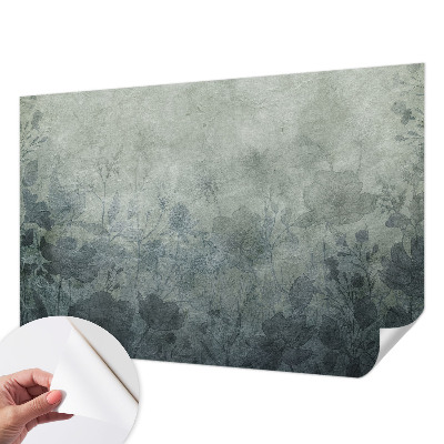 Fotobehang voor kinderkamer met een elegante plantaardige print