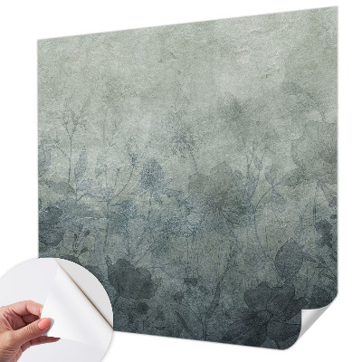 Fotobehang voor kinderkamer met een elegante plantaardige print