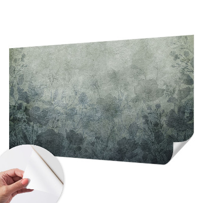 Fotobehang voor kinderkamer met een elegante plantaardige print