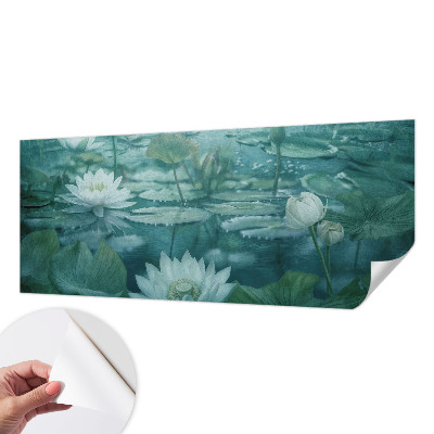 Fotobehang kinderkamer met waterbloemenmotief