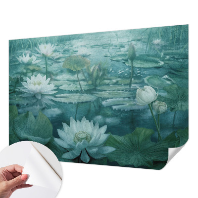 Fotobehang kinderkamer Waterbloemen