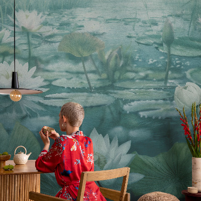Fotobehang kinderkamer Waterbloemen