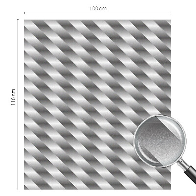 Zelfklevende anti inkijk folie glas in lood Geometrische strepen