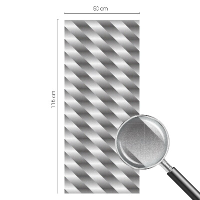 Zelfklevende anti inkijk folie glas in lood Geometrische strepen