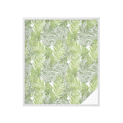 Zelfklevende raamfolie glas in lood Plantenpatronen