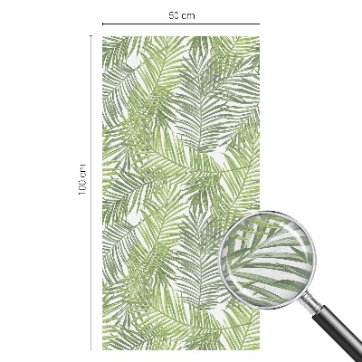 Zelfklevende raamfolie glas in lood Plantenpatronen