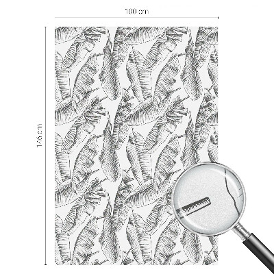 Zelfklevende raamfolie glas in lood Tropische bladeren