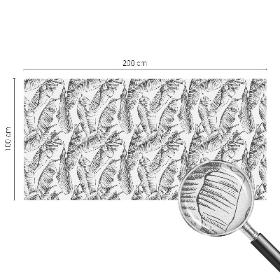 Zelfklevende raamfolie glas in lood Tropische bladeren