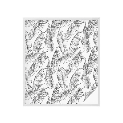 Zelfklevende raamfolie glas in lood Tropische bladeren