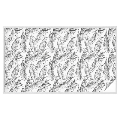 Zelfklevende raamfolie glas in lood Tropische bladeren