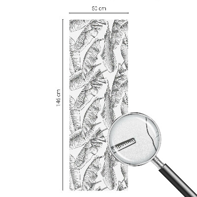 Zelfklevende raamfolie glas in lood Tropische bladeren