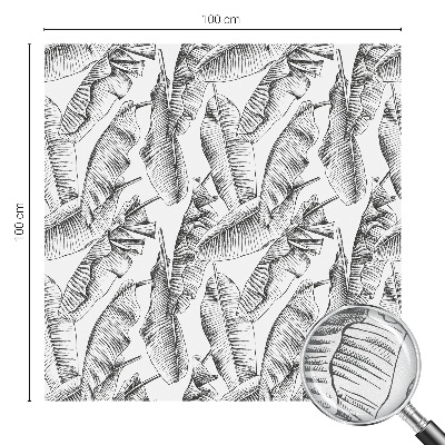 Zelfklevende raamfolie glas in lood Tropische bladeren