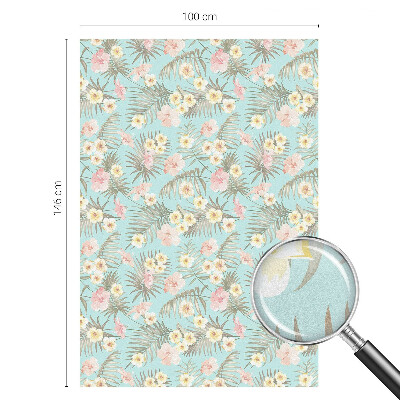 Zonwerende raamfolie Tropisch patroon