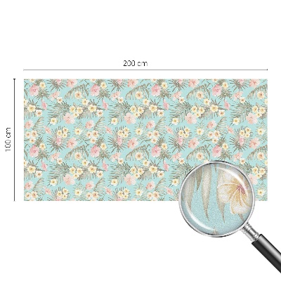 Zonwerende raamfolie Tropisch patroon