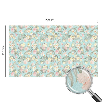 Zonwerende raamfolie Tropisch patroon