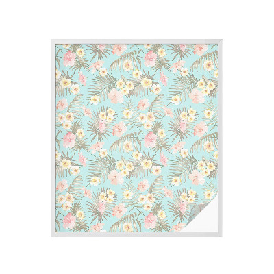 Zonwerende raamfolie Tropisch patroon